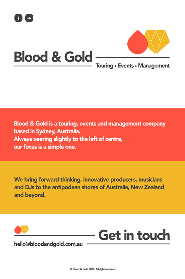 "Blood & Gold" MailChimp Template Design